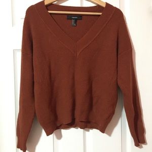 BURNT ORANGE KNIT SWEATER